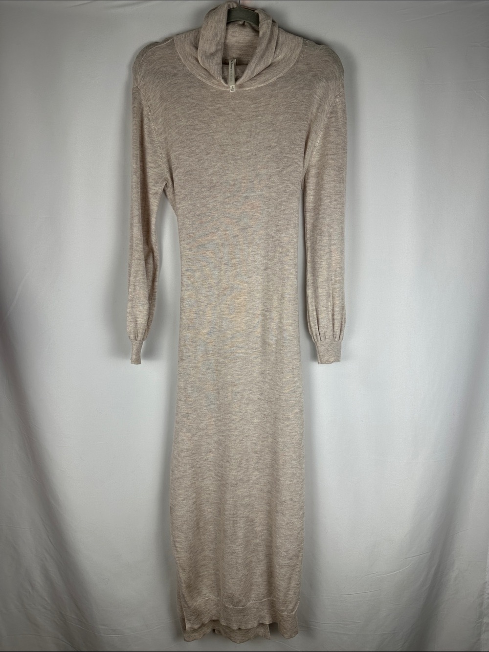 The Group by Babaton Cream Sweater Long Sleeve Knit Maxi Dress